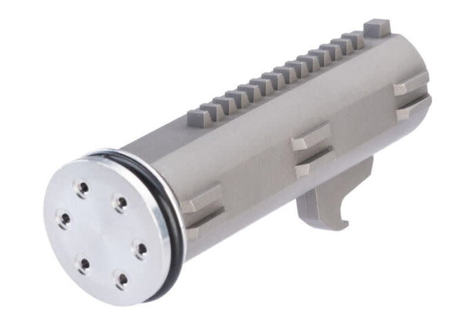 LCT Airsoft Steel 14 Tooth Half Teeth Piston for LCT EBB AK Series Airsoft AEG with Aluminum Ventilated Piston Head