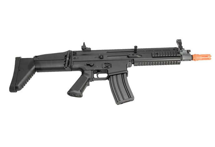 FN Herstal Licensed SCAR-L CQC Polymer Version by Cybergun CYMA Black