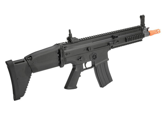 FN Herstal Licensed SCAR-L CQC Polymer Version by Cybergun CYMA Black