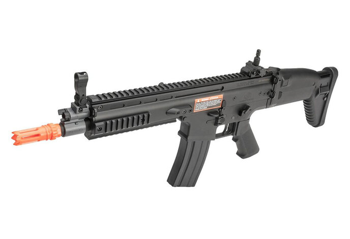 FN Herstal Licensed SCAR-L CQC Polymer Version by Cybergun CYMA Black