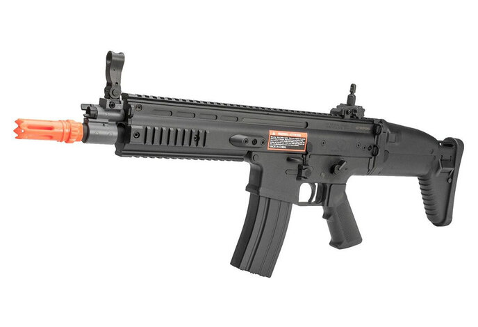 FN Herstal Licensed SCAR-L CQC Polymer Version by Cybergun CYMA Black