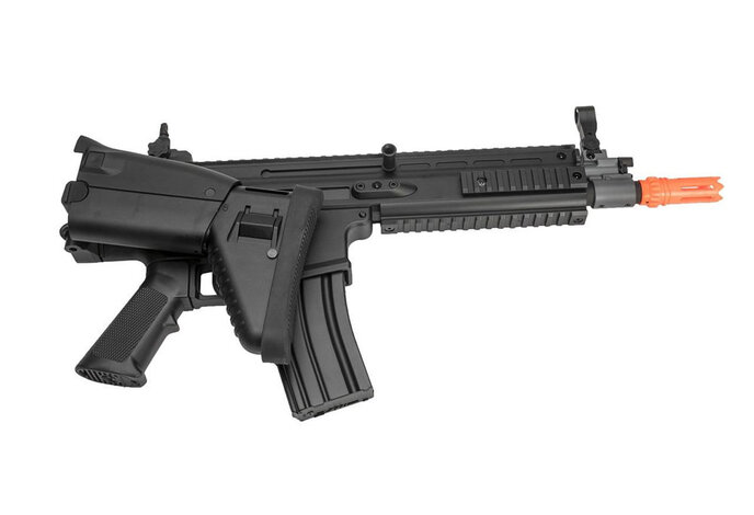 FN Herstal Licensed SCAR-L CQC Polymer Version by Cybergun CYMA Black