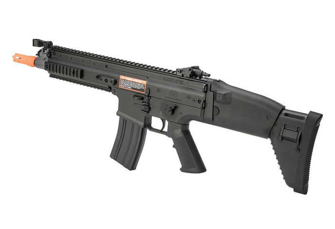 FN Herstal Licensed SCAR-L CQC Polymer Version by Cybergun CYMA Black