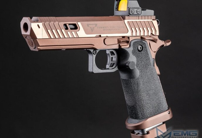 EMG TTI Sand Viper 2011 Select Fire Pistol Green Gas