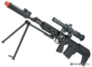 Cyma CYMA Standard SVU Airsoft Bullpup Sniper Rifle AEG with Integrated Bipod