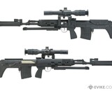 CYMA Standard SVU Airsoft Bullpup Sniper Rifle AEG with Integrated Bipod