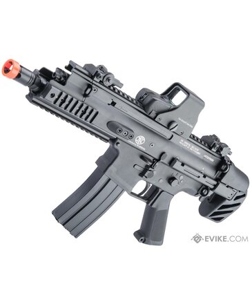 Cyma Cybergun FN Herstal-Licensed Advanced SCAR-SC Compact Airsoft AEG w/ QD Spring & MOSFET by CYMA,  Black