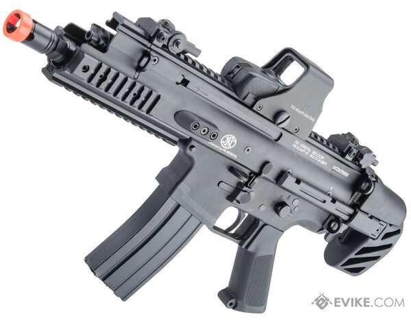 Cyma Cybergun FN Herstal-Licensed Advanced SCAR-SC Compact Airsoft AEG w/ QD Spring & MOSFET by CYMA,  Black