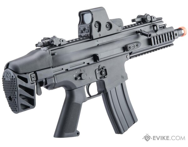 Cyma Cybergun FN Herstal-Licensed Advanced SCAR-SC Compact Airsoft AEG w/ QD Spring & MOSFET by CYMA,  Black