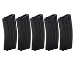 Lancer Tactical Lancer Tactical 300rd HiCap Magazine for M4 AEG, Black, 5 Pack
