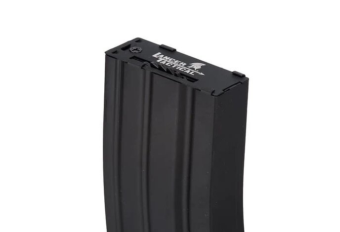 Lancer Tactical 300rd HiCap Magazine for M4 AEG, Black, 5 Pack