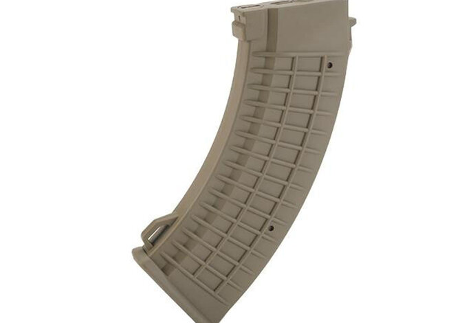 King Arms AK 140rd Waffle Midcap Dark Earth Single