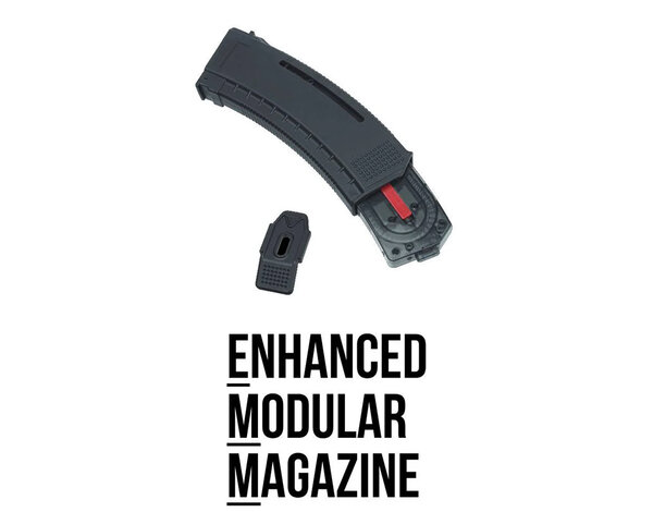 Arcturus Arcturus AK MOD1 30/130 rd windowed EMM magazine, black