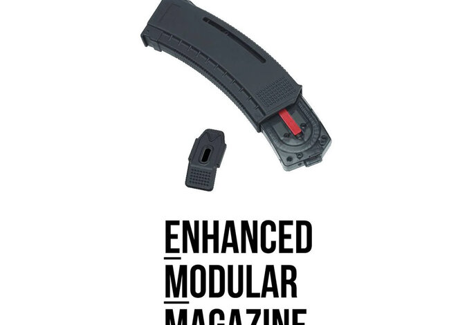 Arcturus AK MOD1 30/130 rd windowed EMM magazine, black