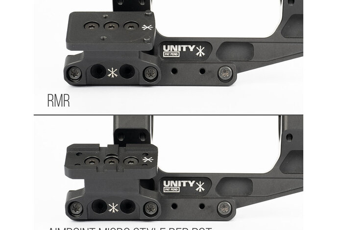 PTS Unity Tactical FAST LPVO Optics Mount Set (RMR and Aimpoint RDS Offset Mounts Included)
