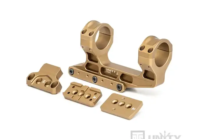 PTS Unity Tactical FAST LPVO Optics Mount Set (RMR and Aimpoint RDS Offset Mounts Included)