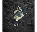 Weapons Grade Waifus Ed’s Manifesto - Sneakreaper Industries - “El Mono Sicario” Die Cut Morale Patch & Sticker