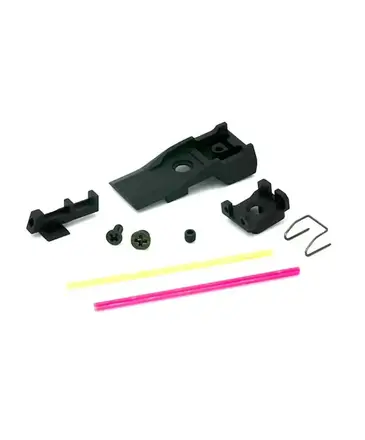 AIP AIP Adjustable Alumimun Front and Rear Fiber Optic Sight for Tokyo Marui 5.1 Hi Capa