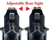 AIP Aluminum Fiber Front & Adjustable Rear Sight Set for Tokyo Marui Hi Capa 5.1