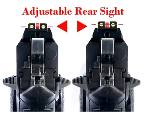 AIP AIP Adjustable Alumimun Front and Rear Fiber Optic Sight for Tokyo Marui 5.1 Hi Capa