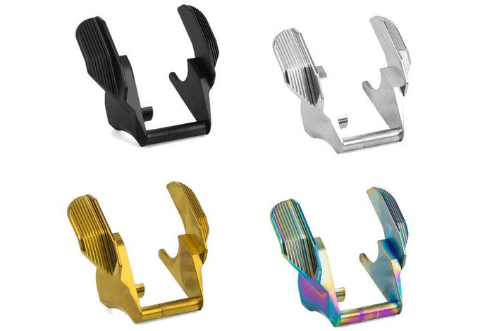 EDGE Custom ALBATROSS Stainless Steel Ambi Thumb Safeties for Tokyo Marui Hi Capa