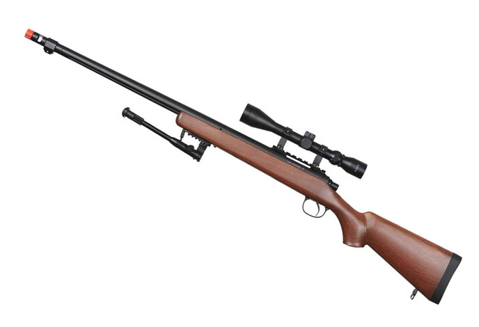 Well MB03 w./scope and bipod, faux wood