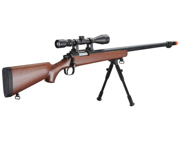 Well Well MB03 w./scope and bipod, faux wood