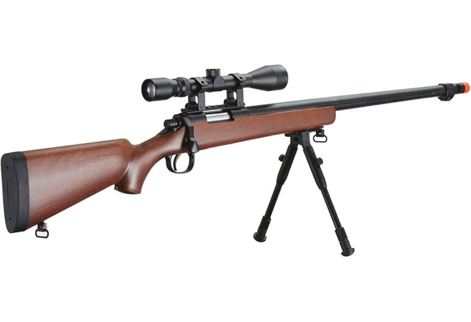 Well MB03 w./scope and bipod, faux wood