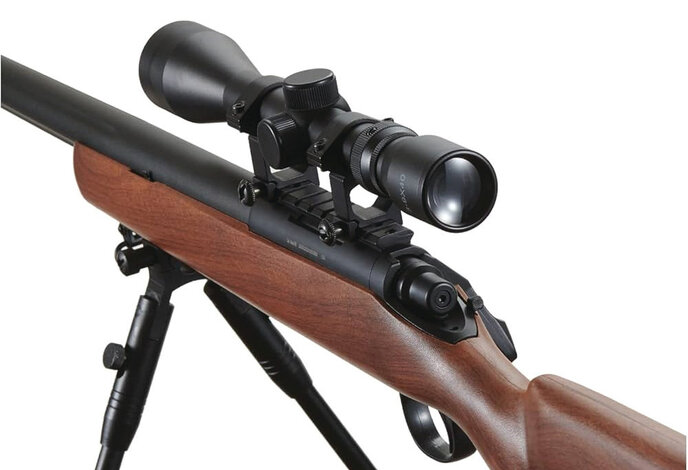 Well MB03 w./scope and bipod, faux wood