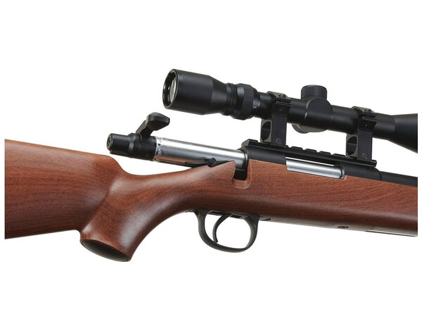 Well Well MB03 w./scope and bipod, faux wood