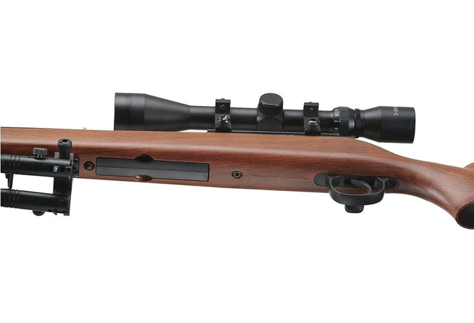 Well MB03 w./scope and bipod, faux wood
