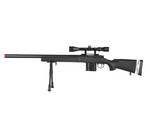 Well Wellfire M24 spring sniper rifle w/scope and bipod, black