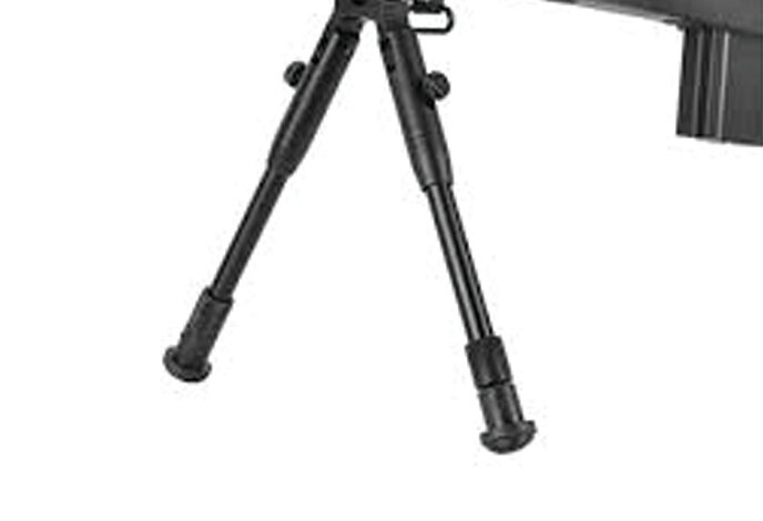 Wellfire M24 spring sniper rifle w/scope and bipod, black