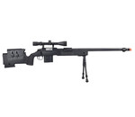 Well Wellfire M40A3 spring sniper rifle w/scope and bipod, black