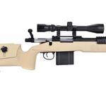 Well Wellfire M40A3 spring sniper rifle w/scope and bipod, tan