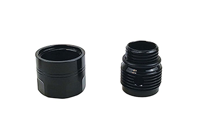 Dr Black 14mm-/11mm+ aluminum thread adapter, Type A