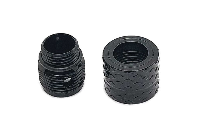 Dr Black 14mm-/11mm+ aluminum thread adapter, Type B