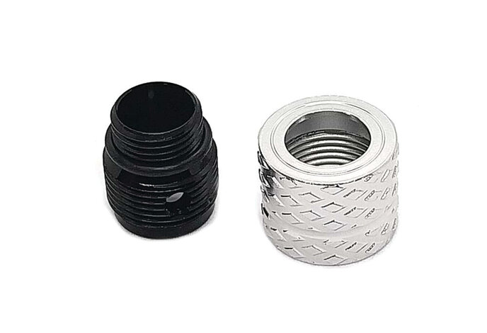 Dr Black 14mm-/11mm+ aluminum thread adapter, Type B