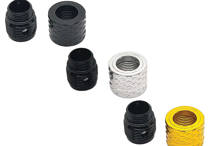 Dr Black 14mm-/11mm+ aluminum thread adapter, Type B