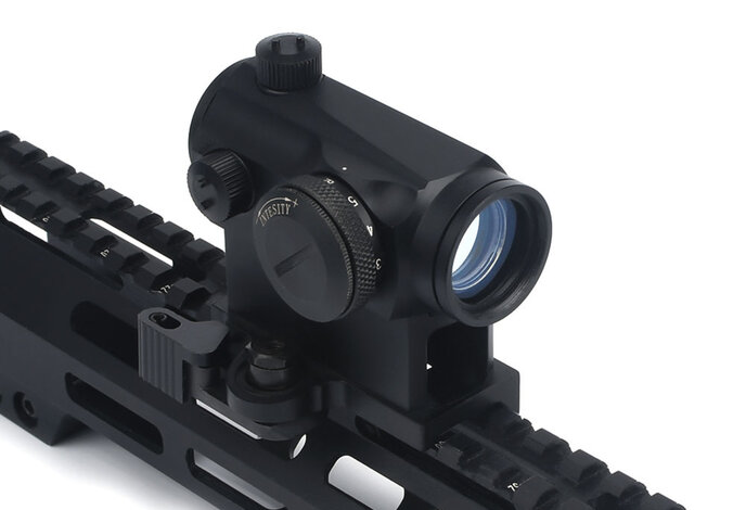 APT1 red/green dot sight, QD and low mount included, black