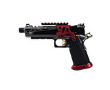 AEX Custom CHAOS CONTROL - Green GasTokyo Marui Hi Capa 4.3 Gas Blowback Pistol, Black / Red / Gold
