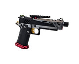 AEX Custom CHAOS CONTROL - Green GasTokyo Marui Hi Capa 4.3 Gas Blowback Pistol, Black / Red / Gold
