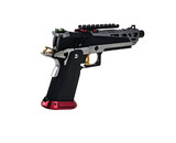 AEX Custom CHAOS CONTROL - Green GasTokyo Marui Hi Capa 4.3 Gas Blowback Pistol, Black / Red / Gold