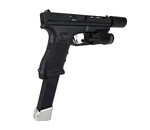 Elite Force AEX Custom OBSIDIAN VIPER – Elite Force GLOCK 18C GBB Pistol w/ Shark Slide, Black / Silver