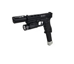 Elite Force AEX Custom OBSIDIAN VIPER – Elite Force GLOCK 18C GBB Pistol w/ Shark Slide, Black / Silver