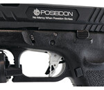 Elite Force AEX Custom OBSIDIAN VIPER – Elite Force GLOCK 18C GBB Pistol w/ Shark Slide, Black / Silver