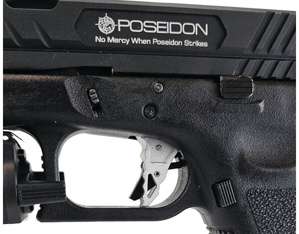 Elite Force AEX Custom OBSIDIAN VIPER – Elite Force GLOCK 18C GBB Pistol w/ Shark Slide, Black / Silver