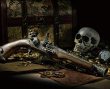 HFC 18th Century Flintlock Green Gas Airsoft Pistol