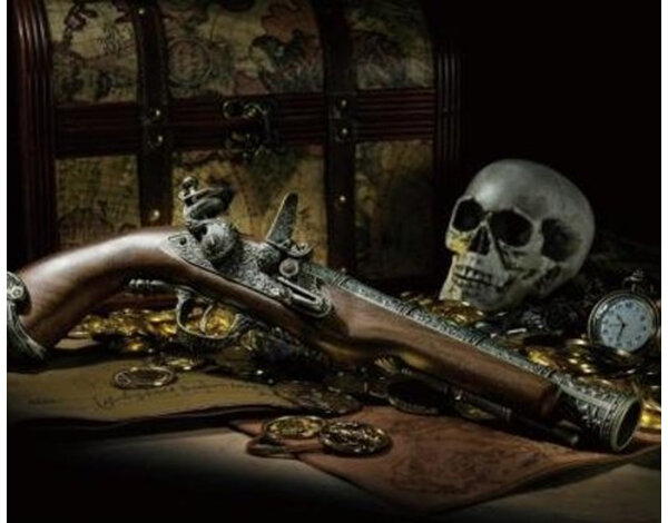 HFC 18th Century Flintlock Green Gas Airsoft Pistol