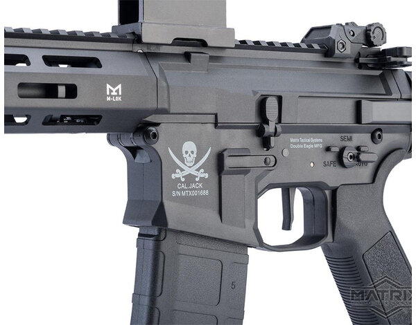 Matrix Calico Jack SBR Polymer M4 AEG Tanker Stock Black